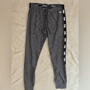 VS Pink Grey Logo Joggers